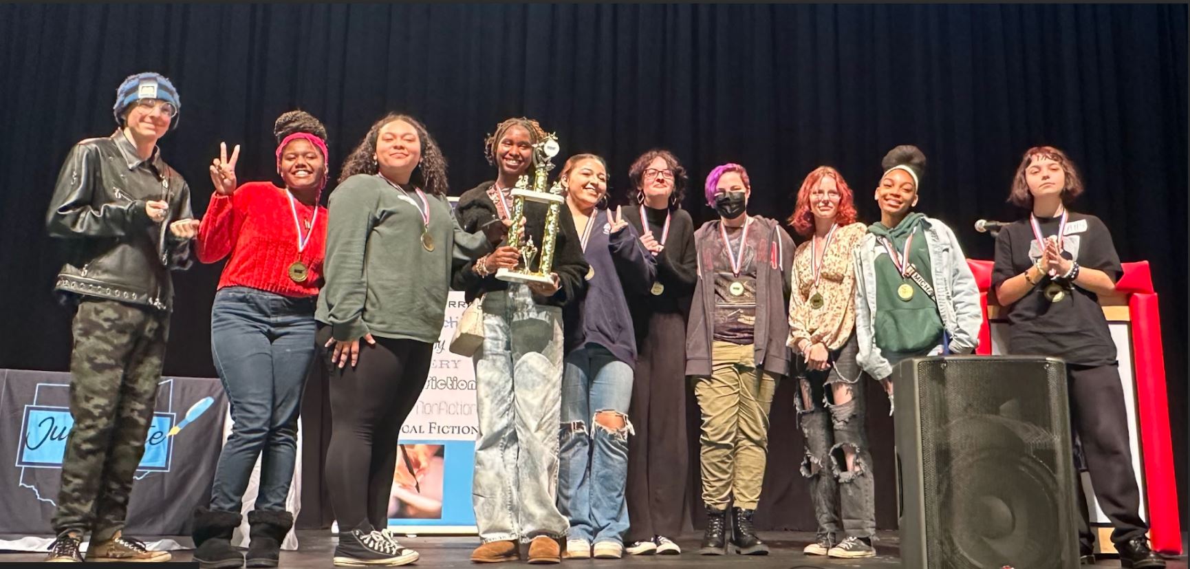 Fort Hayes Students Write Themselves Into History as Regional Tournament Grand Champions