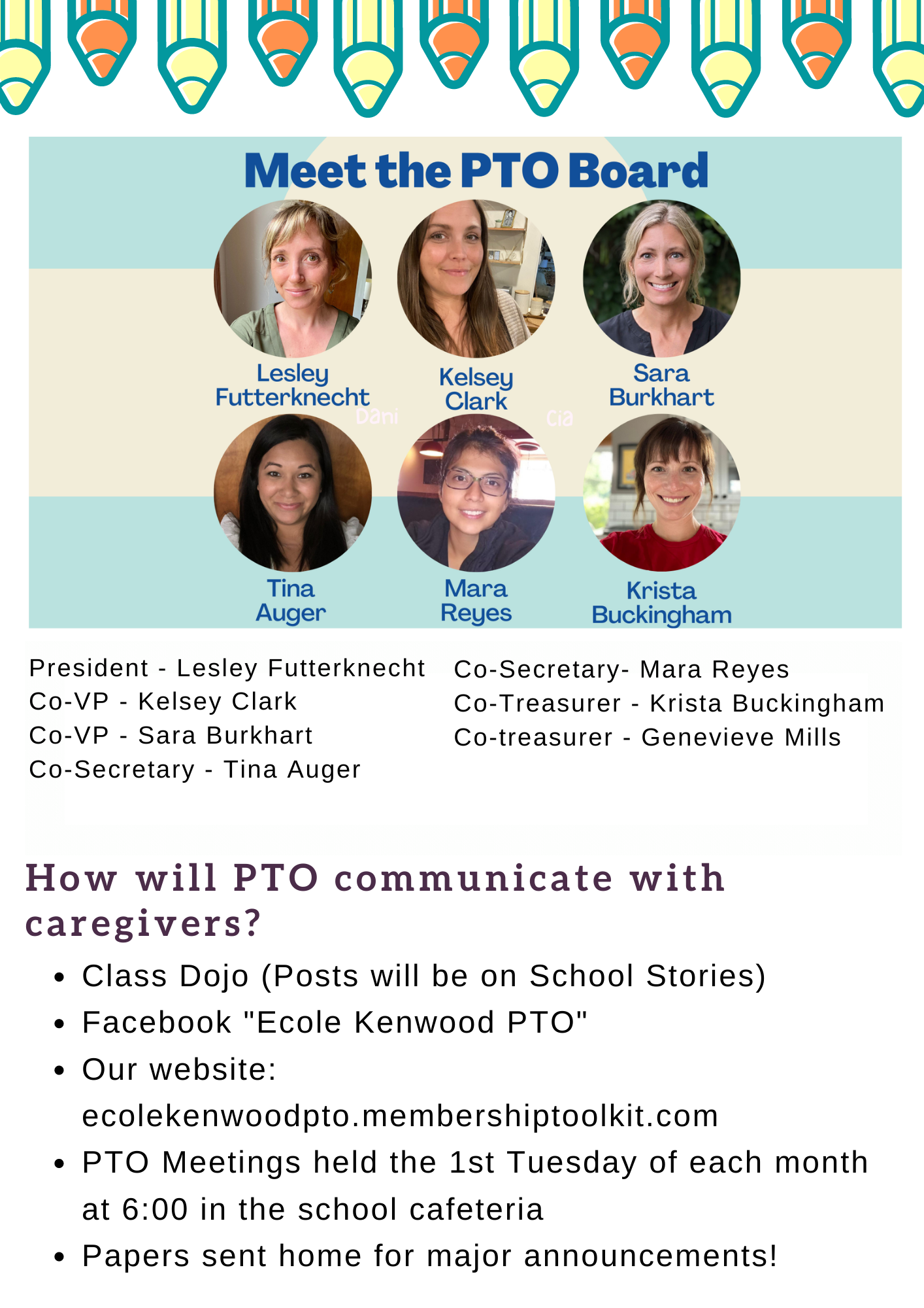 Meet the PTO Board