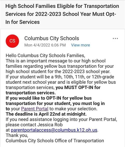 Opt-In for Bus