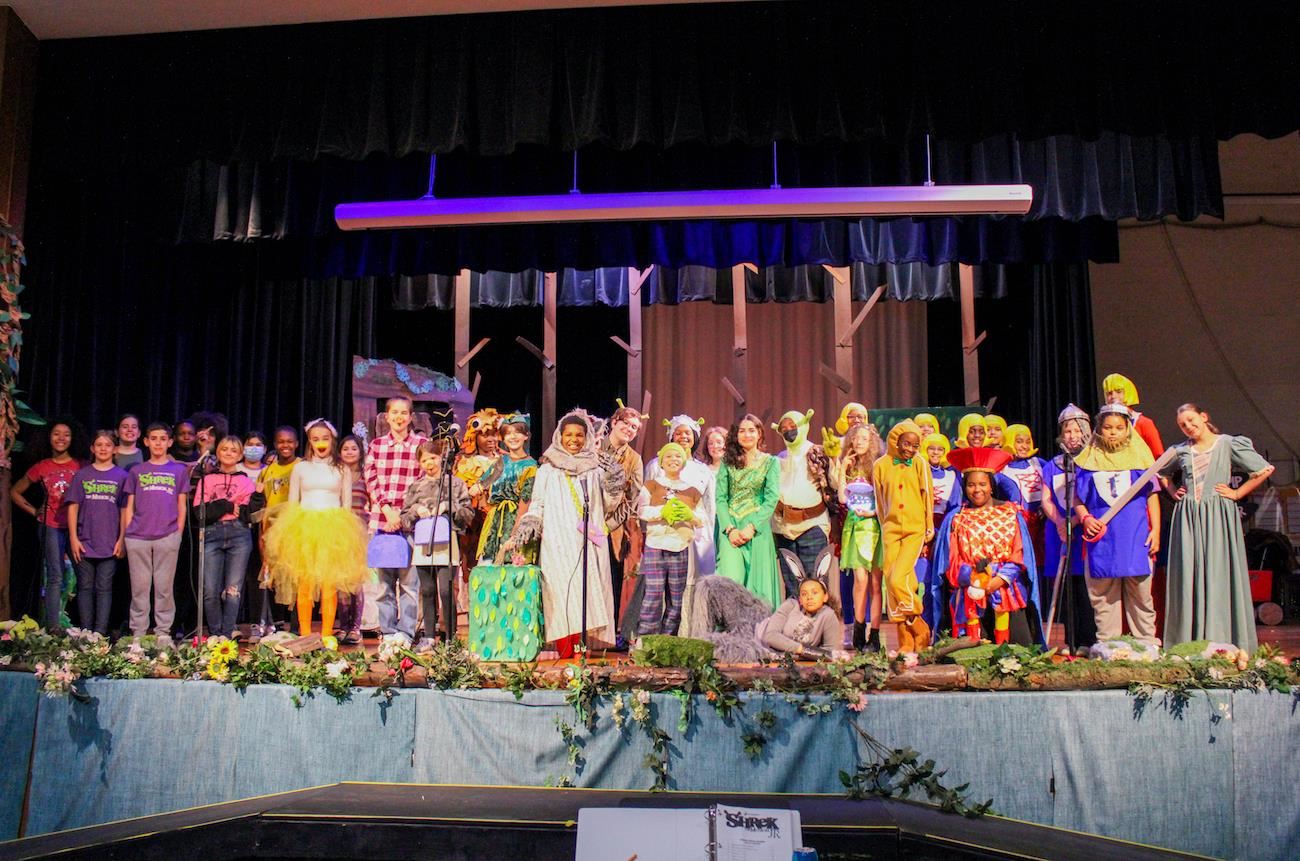 Shrek the Musical Jr cast at WLMS