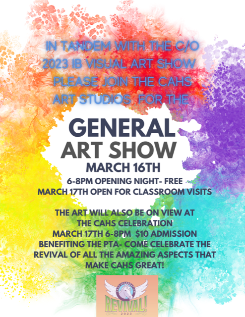 CAHS art flyer