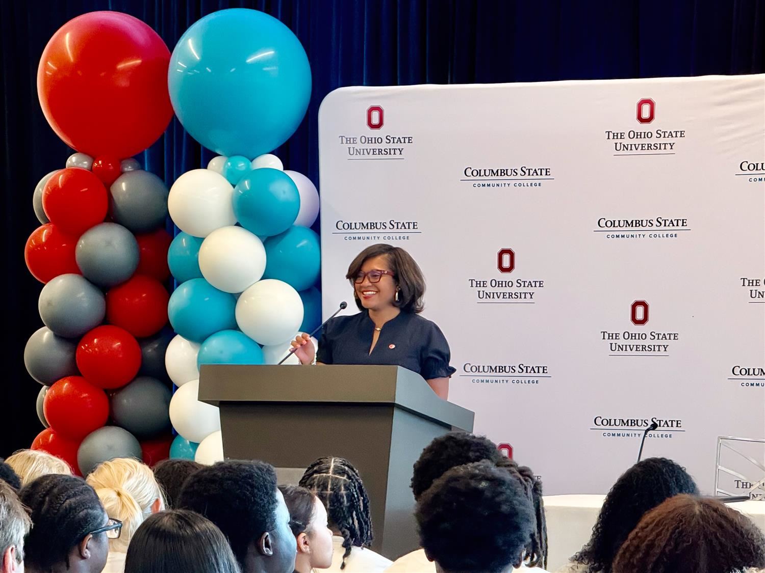 dr chapman at podium