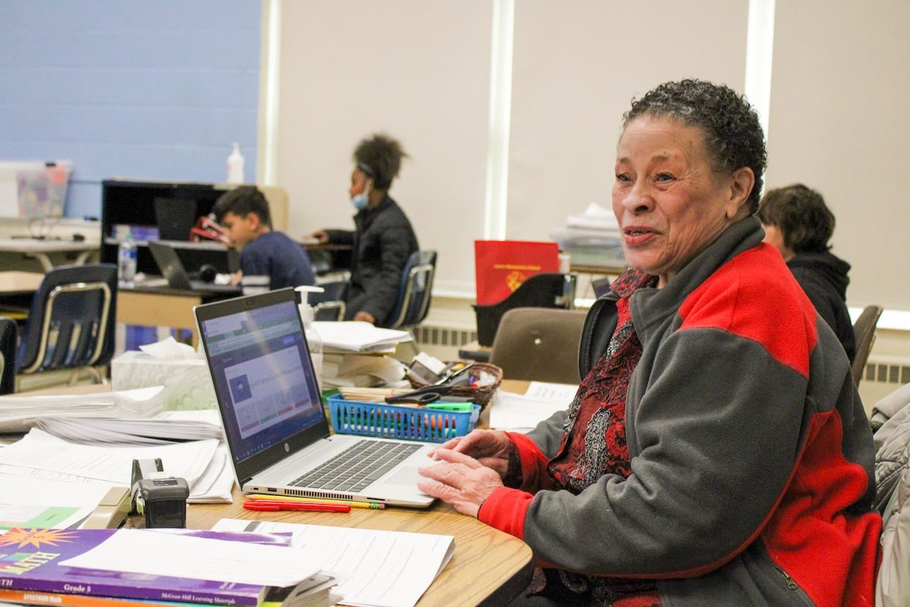 Marcia Turner Conley in classroom