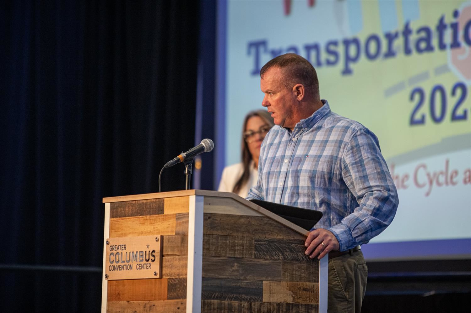 Speaker at Transportation In-Service event