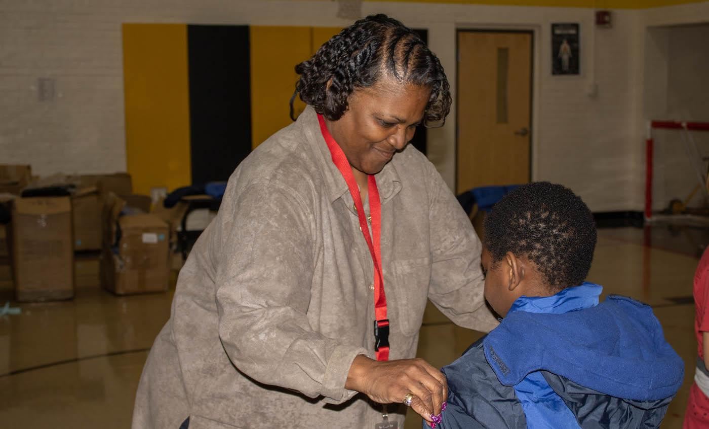 Cheri Bowman with student