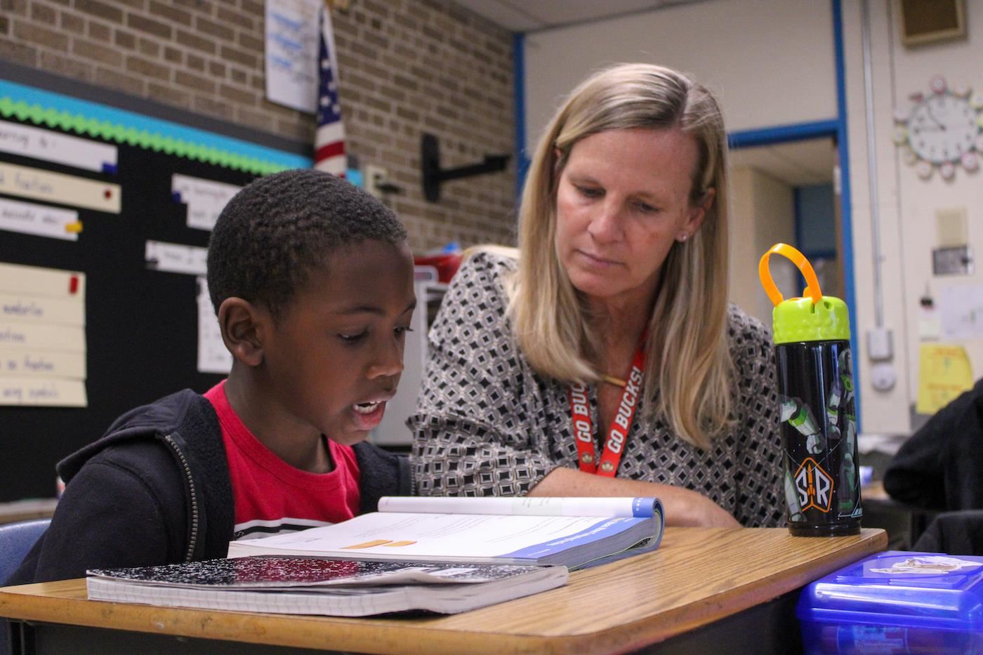 Michelle Weber with student