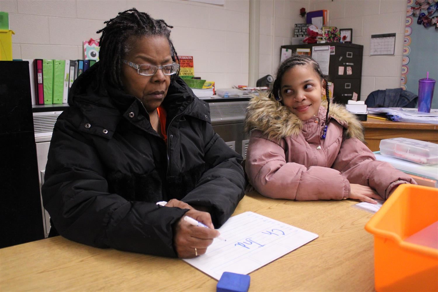 Students help parents