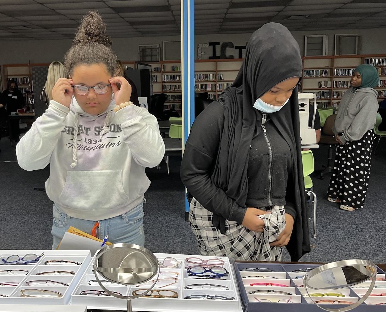 Student eye exam