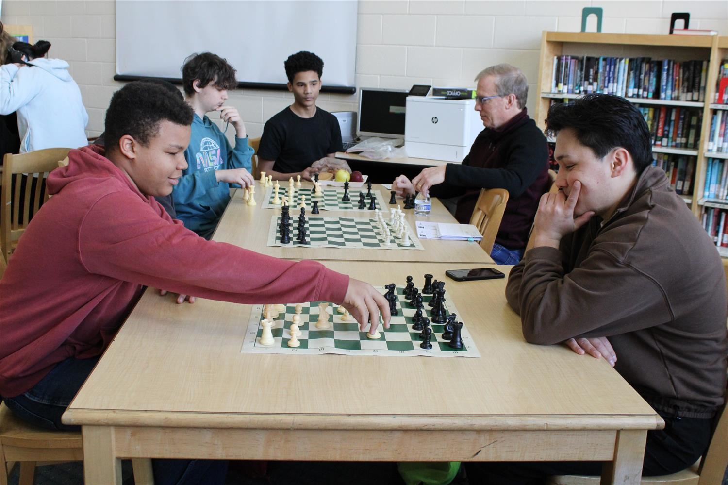 students playing chess