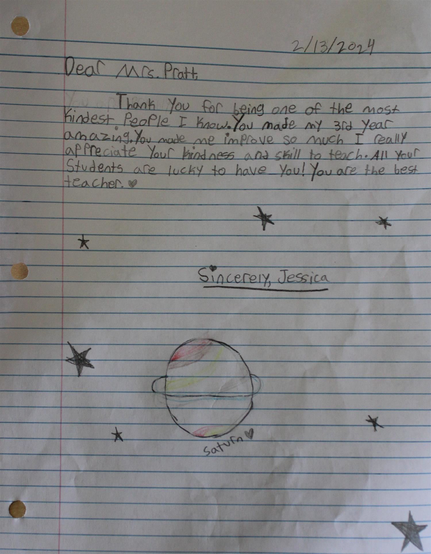 handwritten letter 2