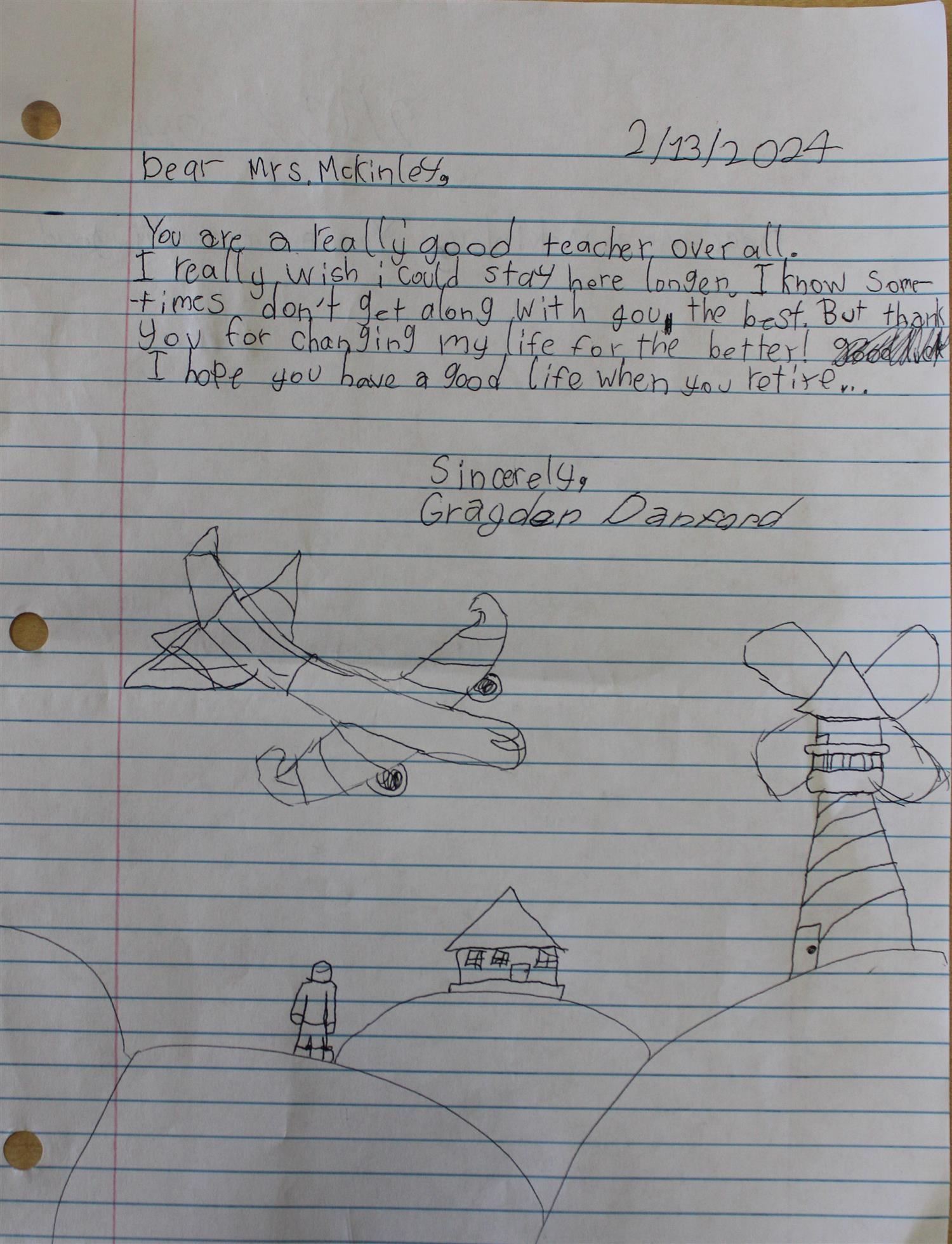 handwritten letter 3