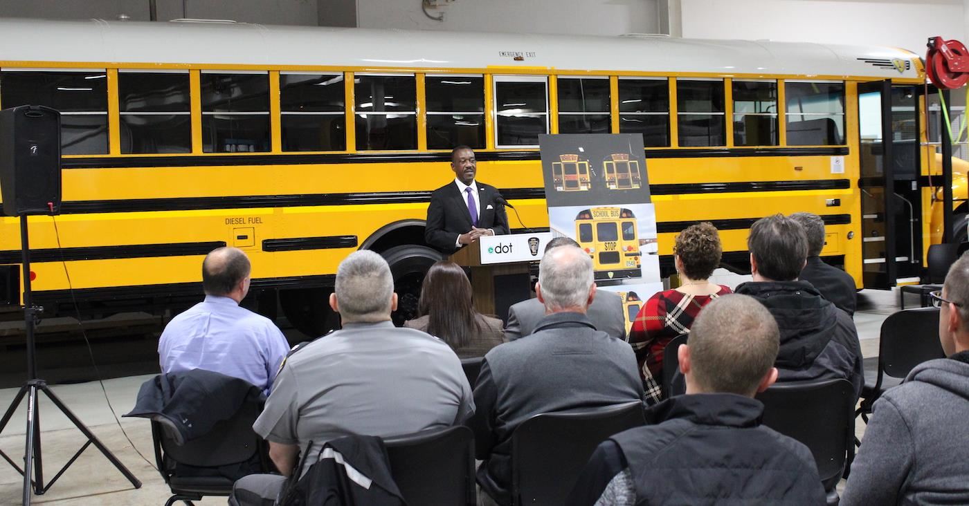 Bus decal media event