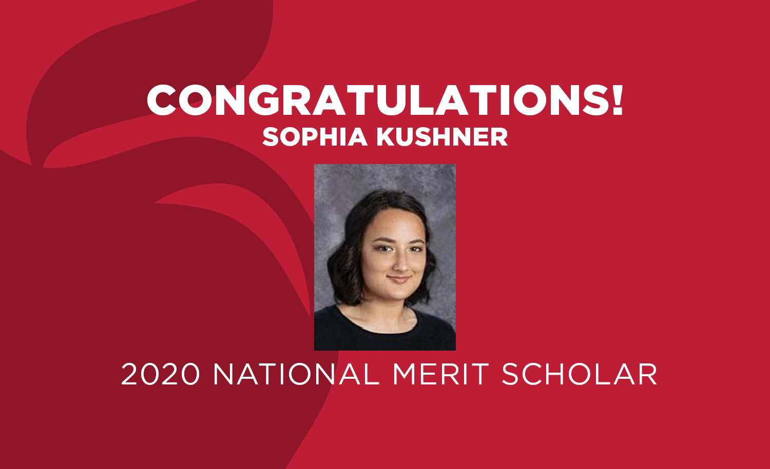 Sophia Kushner - Merit Scholar 