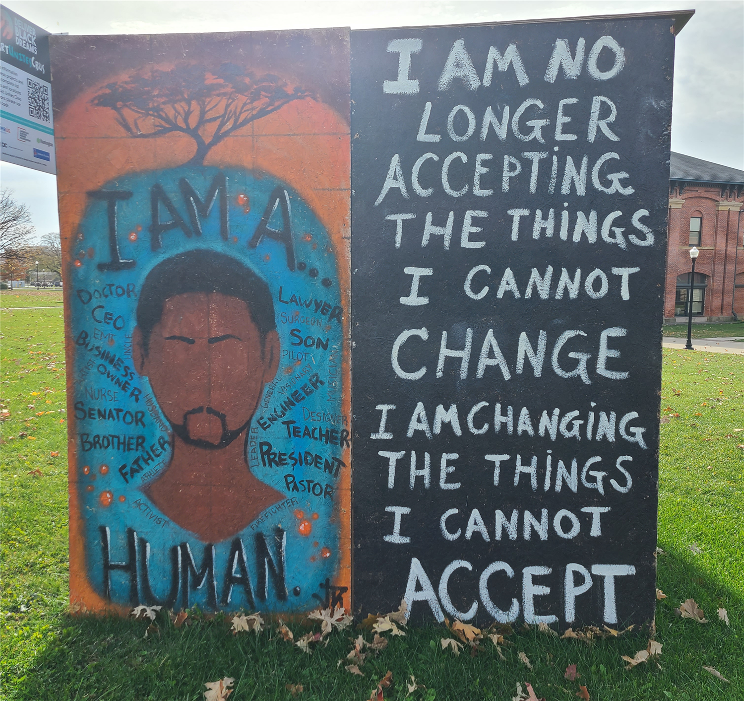 Photo of Black Lives Matter installation