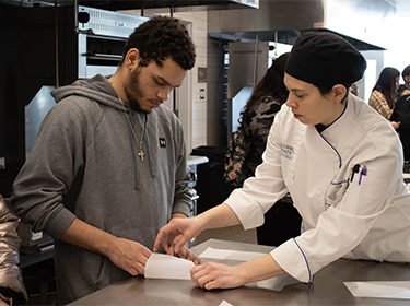 West High School senior learns about the culinary program at CSCC