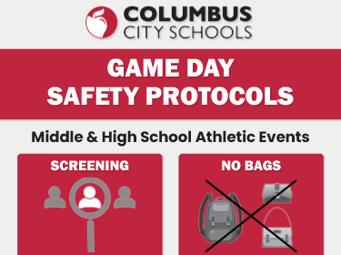 "Game Day Safety Protocols" graphic