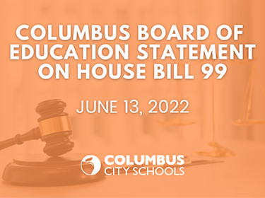  Columbus Board of Education Statement on House Bill 99 