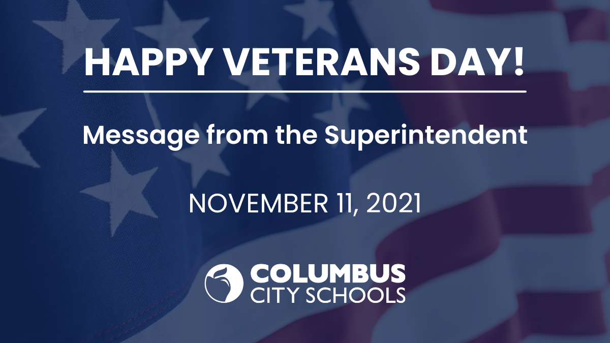 Veterans Day message from the Superintendent