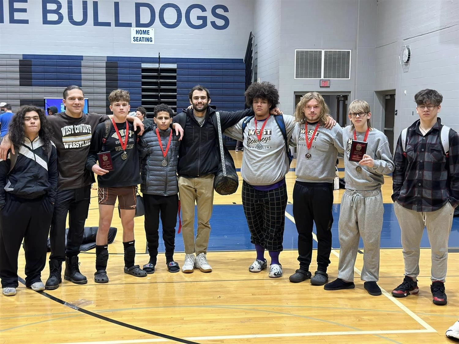 group of wrestlers