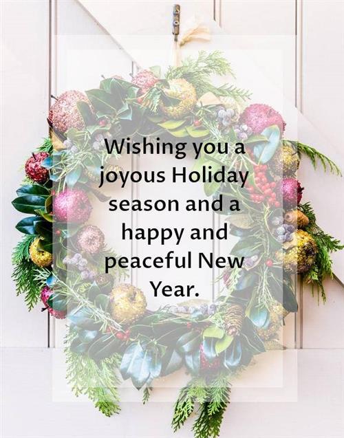 HAPPY HOLIDAYS