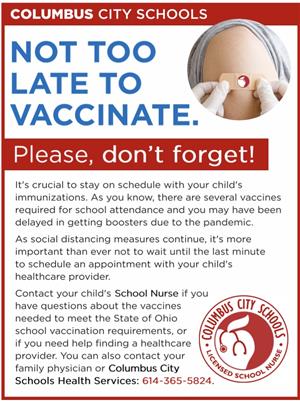 Not Too Late To Vaccinate