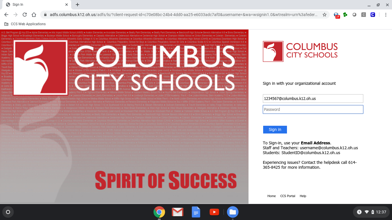 Chromebook access 