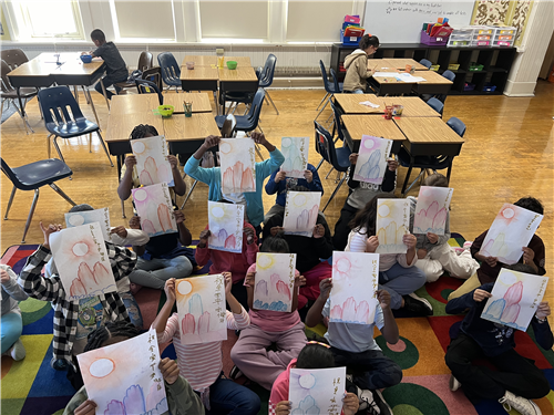 3rd grades' traditional artwork