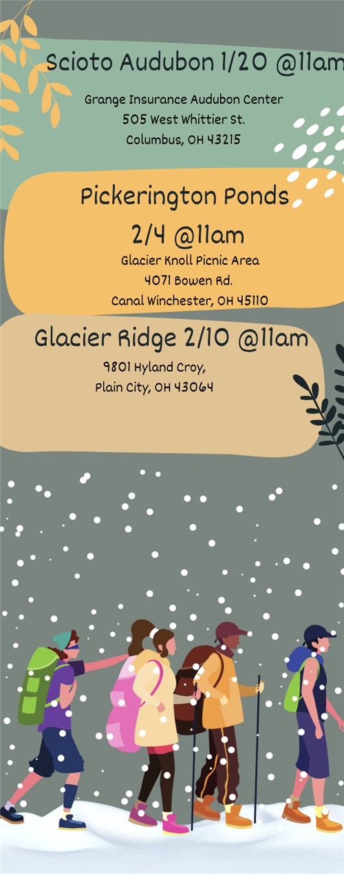Winter Hikes 1/20/24 through 2/10/24
