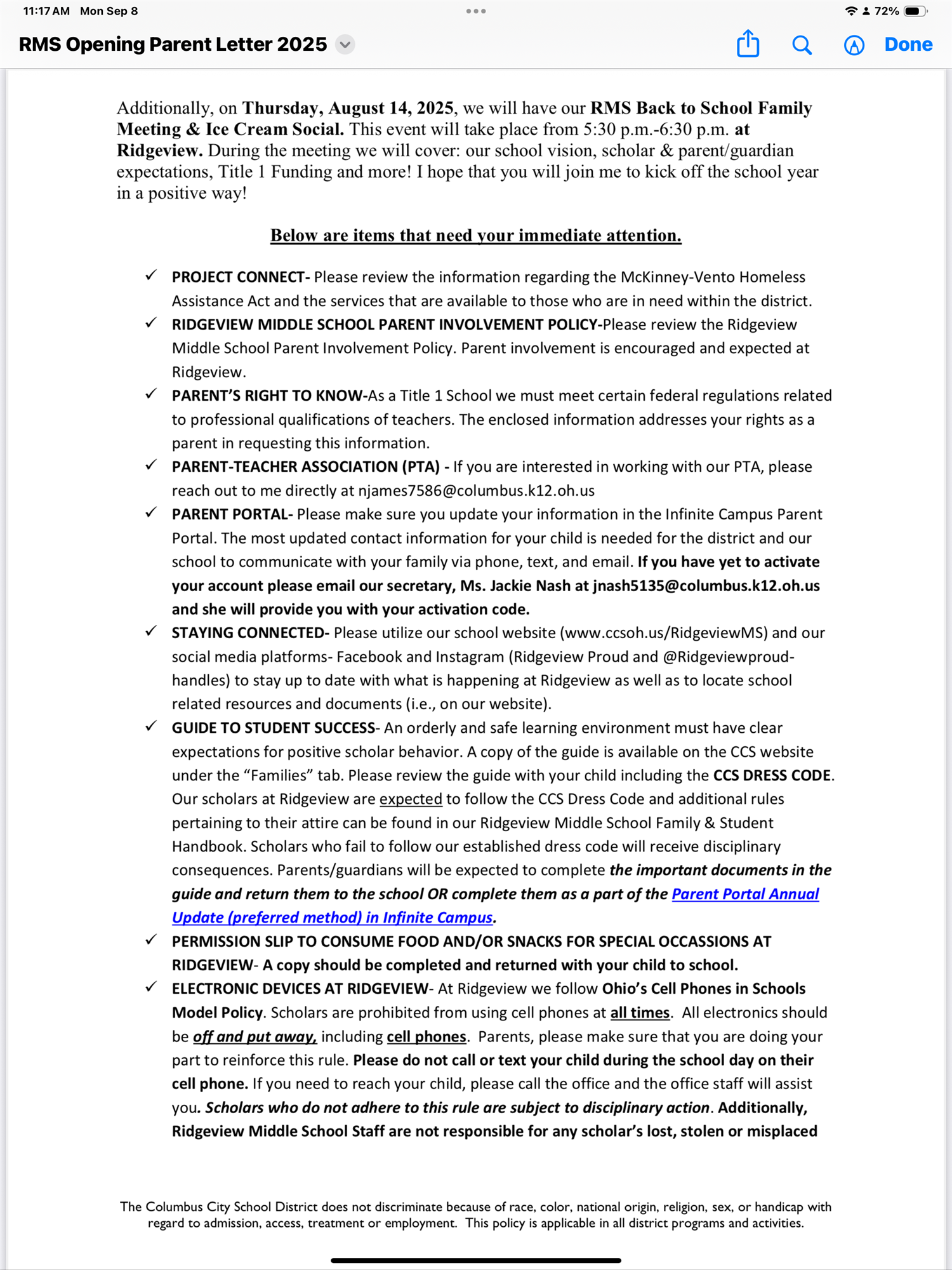 2025 Open Parent Letter2