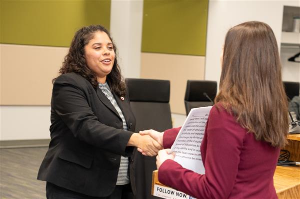 Board Member Swear In Reception
